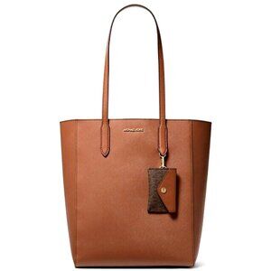 New Michael Kors Vincent Large Saffiano Leather Tote Bag with Card Case Luggage